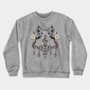 Music, decorative clef Crewneck Sweatshirt